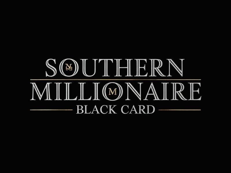 Southern Millionaire Black Card logo design by Ayamas