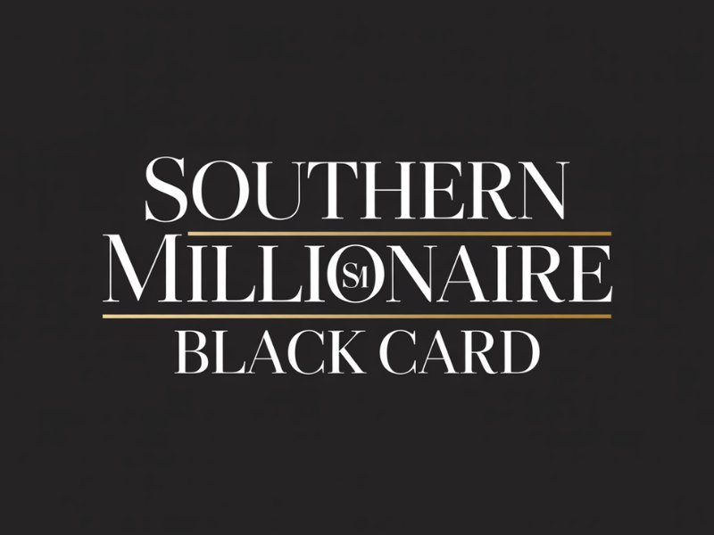 Southern Millionaire Black Card logo design by Ayamas