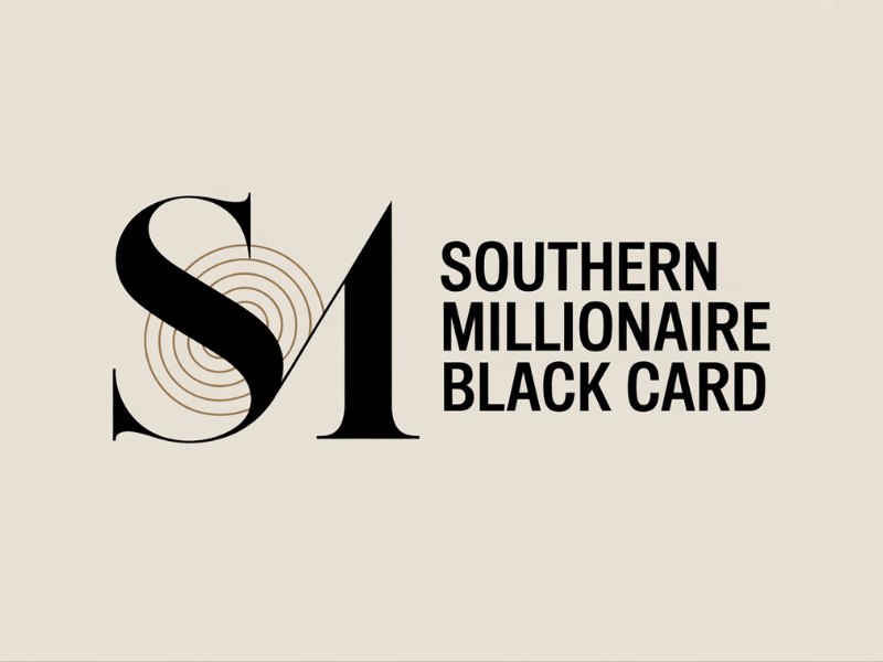 Southern Millionaire Black Card logo design by Ayamas