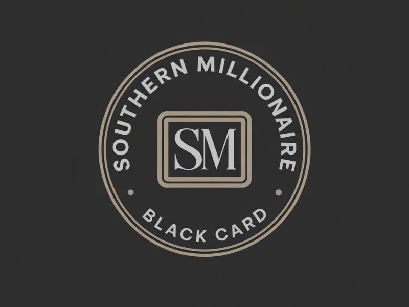 Southern Millionaire Black Card logo design by Ayamas