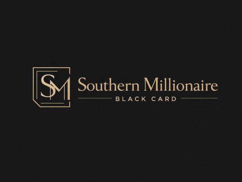 Southern Millionaire Black Card logo design by Ayamas