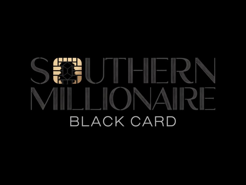 Southern Millionaire Black Card logo design by Ayamas