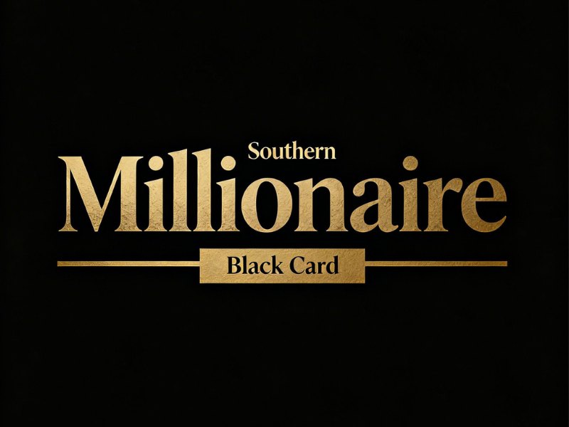 Southern Millionaire Black Card logo design by joni