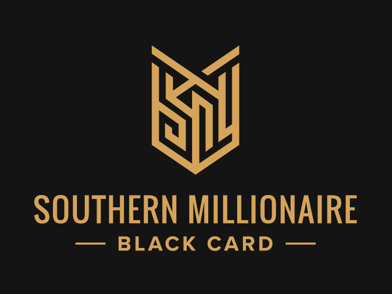 Southern Millionaire Black Card logo design by Vins