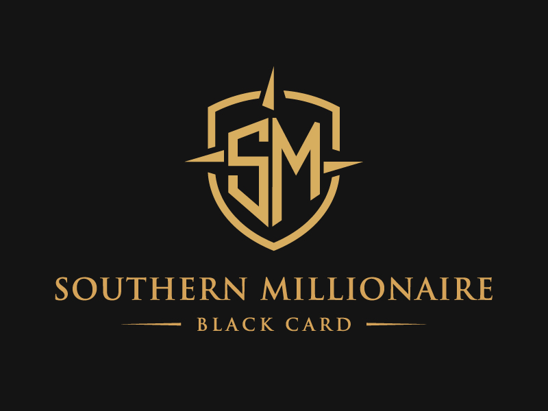 Southern Millionaire Black Card logo design by Vins