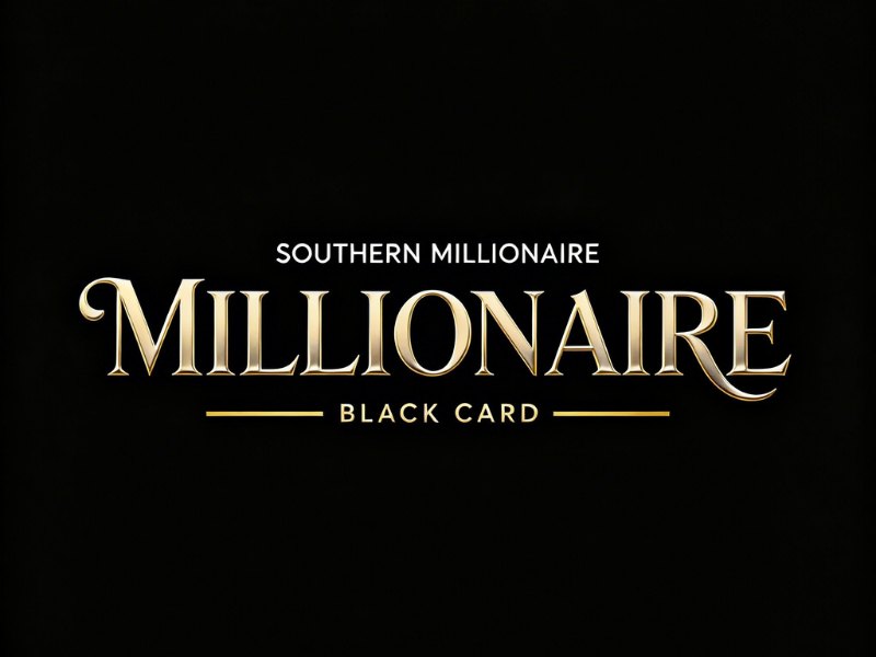 Southern Millionaire Black Card logo design by joni