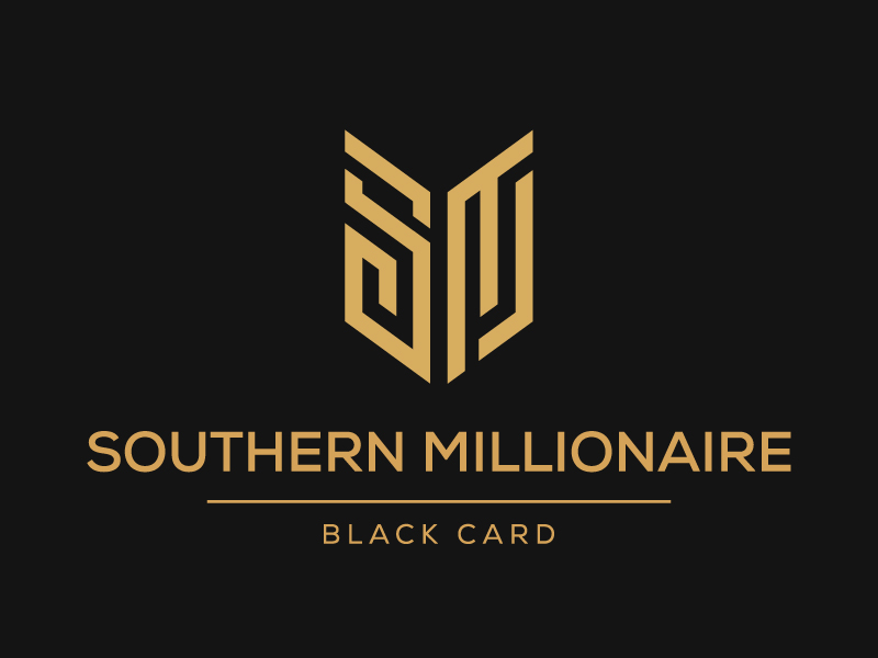 Southern Millionaire Black Card logo design by Vins