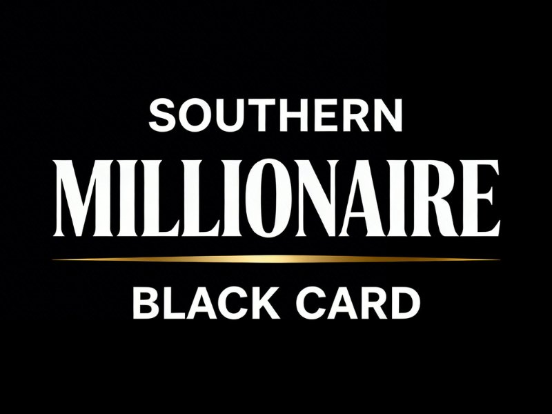 Southern Millionaire Black Card logo design by joni