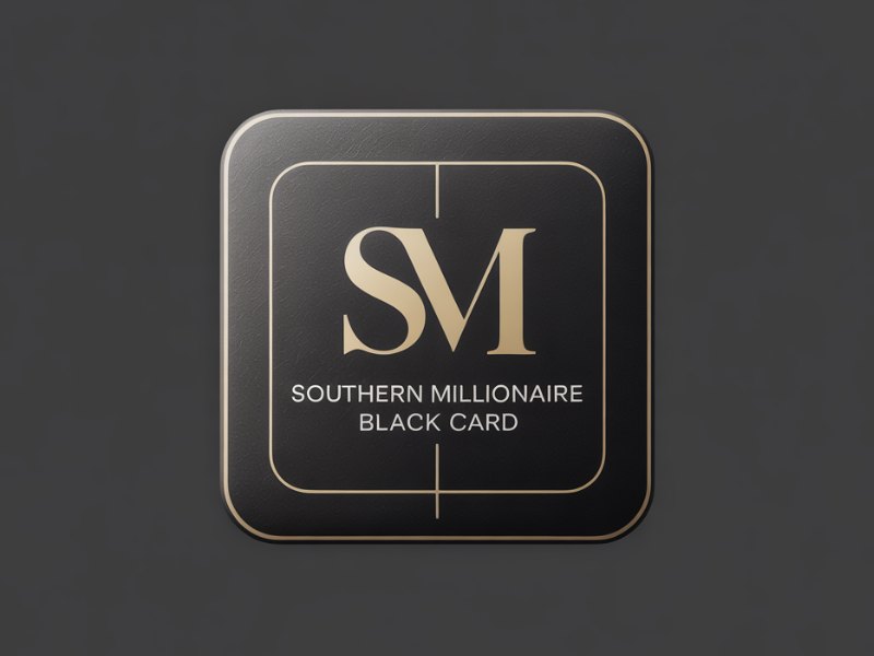 Southern Millionaire Black Card logo design by joni