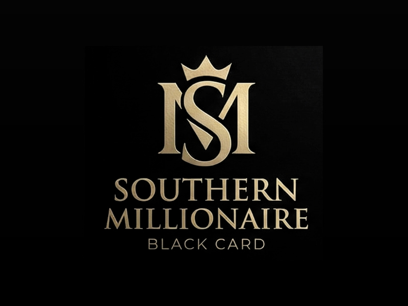 Southern Millionaire Black Card logo design by cwrproject