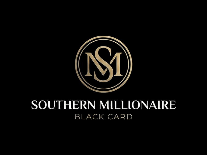 Southern Millionaire Black Card logo design by cwrproject