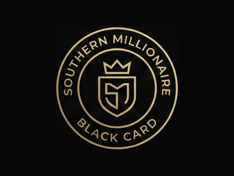 Southern Millionaire Black Card logo design by cwrproject