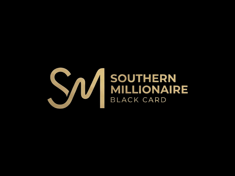 Southern Millionaire Black Card logo design by cwrproject