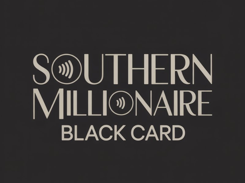 Southern Millionaire Black Card logo design by Paradiseg