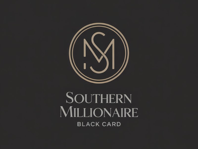 Southern Millionaire Black Card logo design by Paradiseg