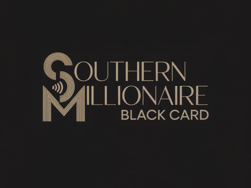 Southern Millionaire Black Card logo design by Paradiseg