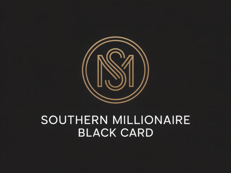 Southern Millionaire Black Card logo design by Paradiseg