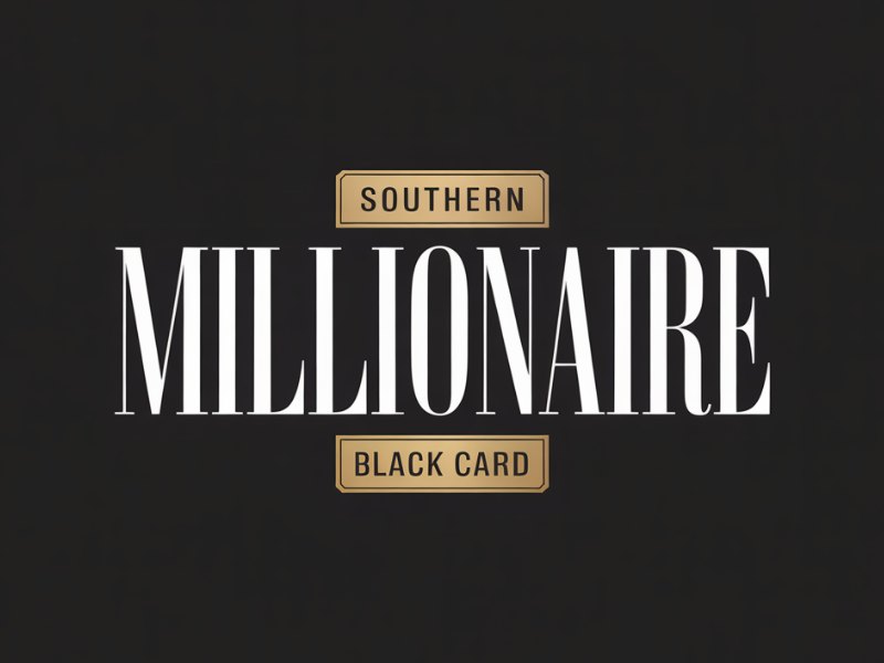 Southern Millionaire Black Card logo design by Paradiseg
