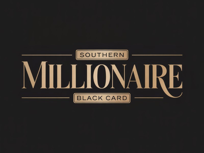 Southern Millionaire Black Card logo design by Paradiseg