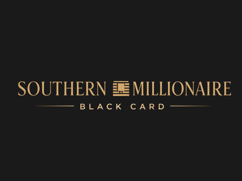 Southern Millionaire Black Card logo design by Paradiseg