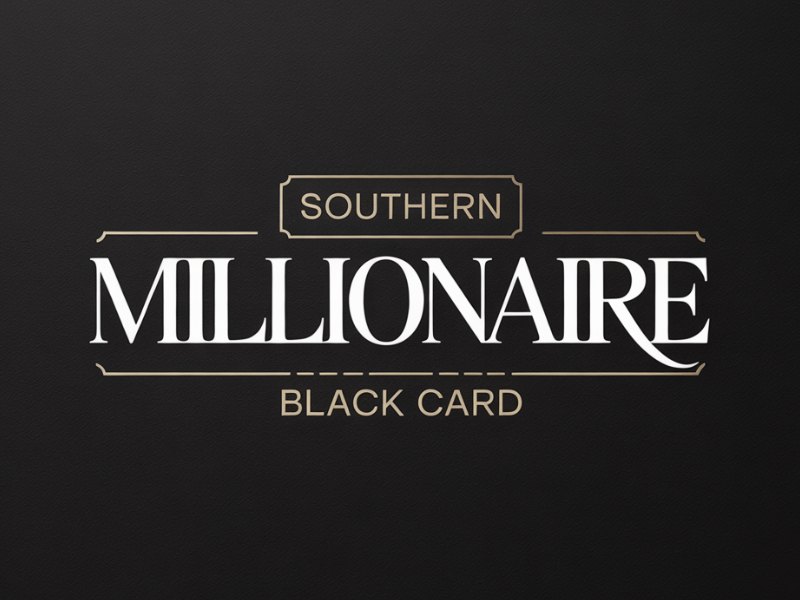 Southern Millionaire Black Card logo design by Paradiseg
