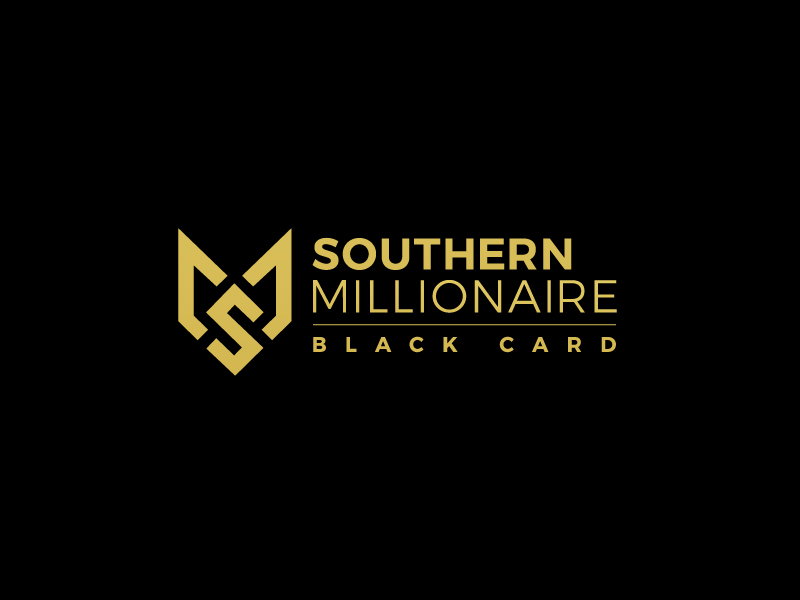 Southern Millionaire Black Card logo design by DreamLogoDesign