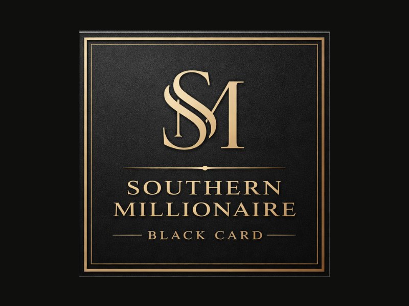 Southern Millionaire Black Card logo design by maya