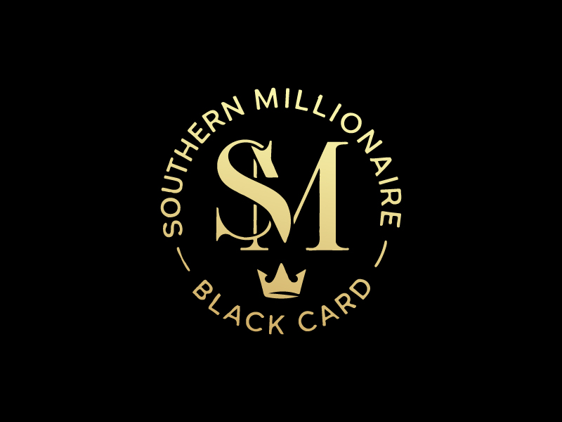 Southern Millionaire Black Card logo design by Sami Ur Rab