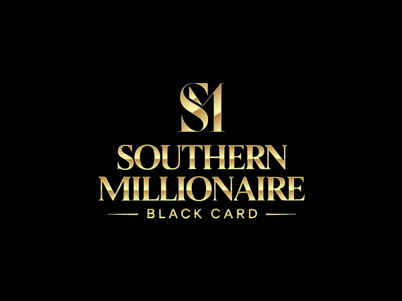 Southern Millionaire Black Card logo design by Sami Ur Rab