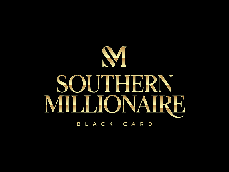 Southern Millionaire Black Card logo design by Sami Ur Rab