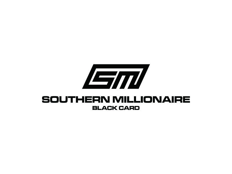 Southern Millionaire Black Card logo design by azizah