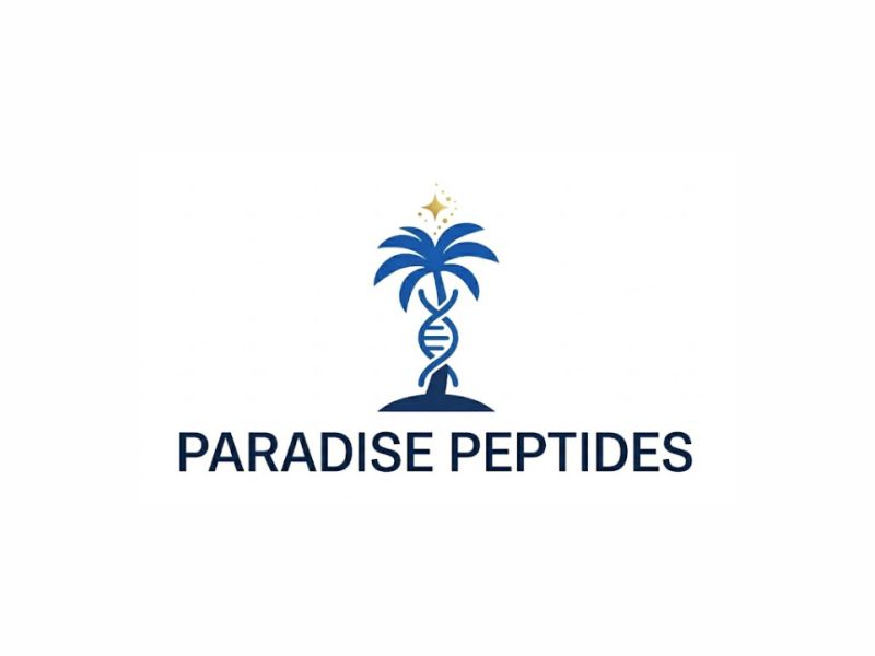 Paradise Peptides logo design by giphone
