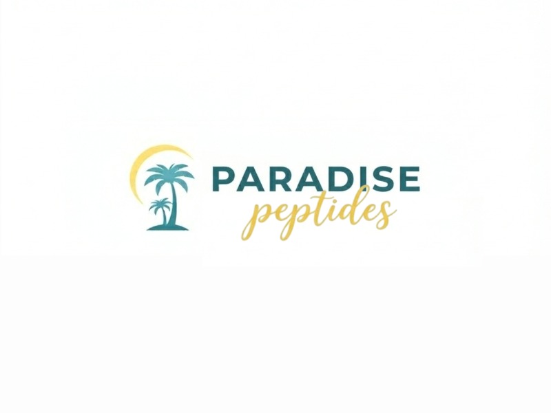 Paradise Peptides logo design by grea8design