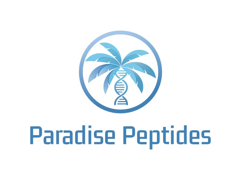Paradise Peptides logo design by veter