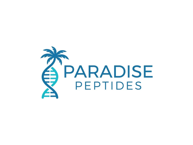 Paradise Peptides logo design by Poki