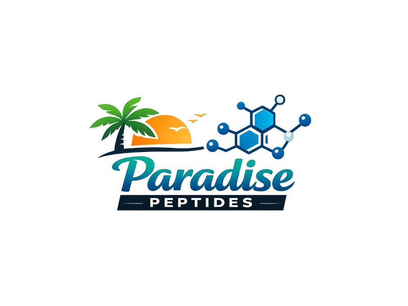Paradise Peptides logo design by M Fariid