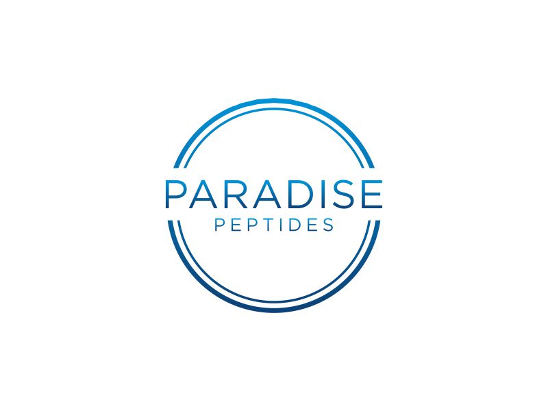 Paradise Peptides logo design by kozen