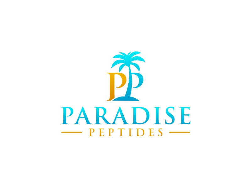 Paradise Peptides logo design by Artomoro