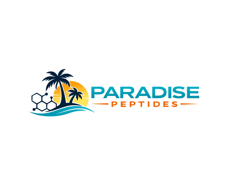 Paradise Peptides logo design by Phantomonic