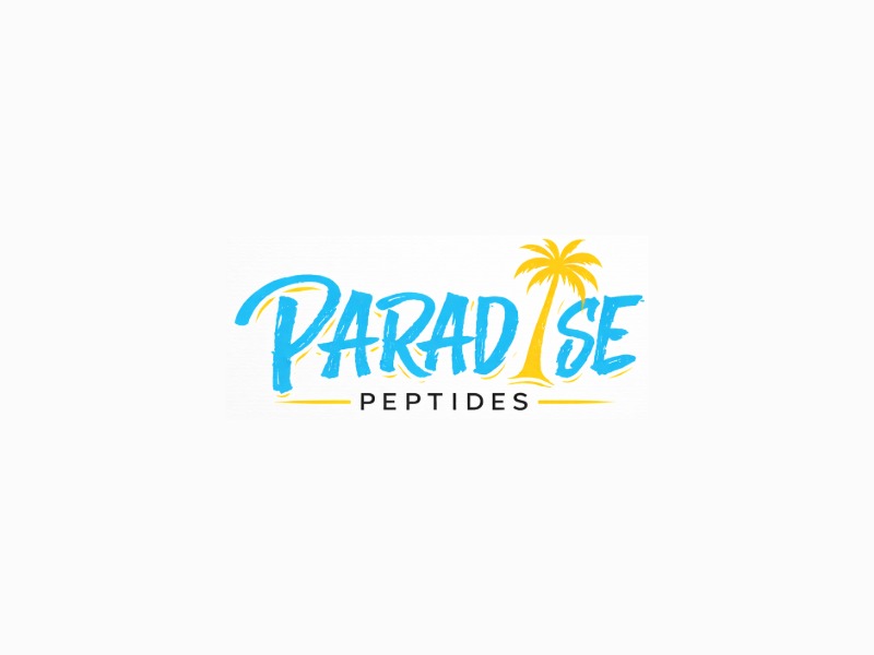 Paradise Peptides logo design by grea8design
