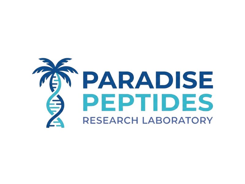 Paradise Peptides logo design by XenaArt