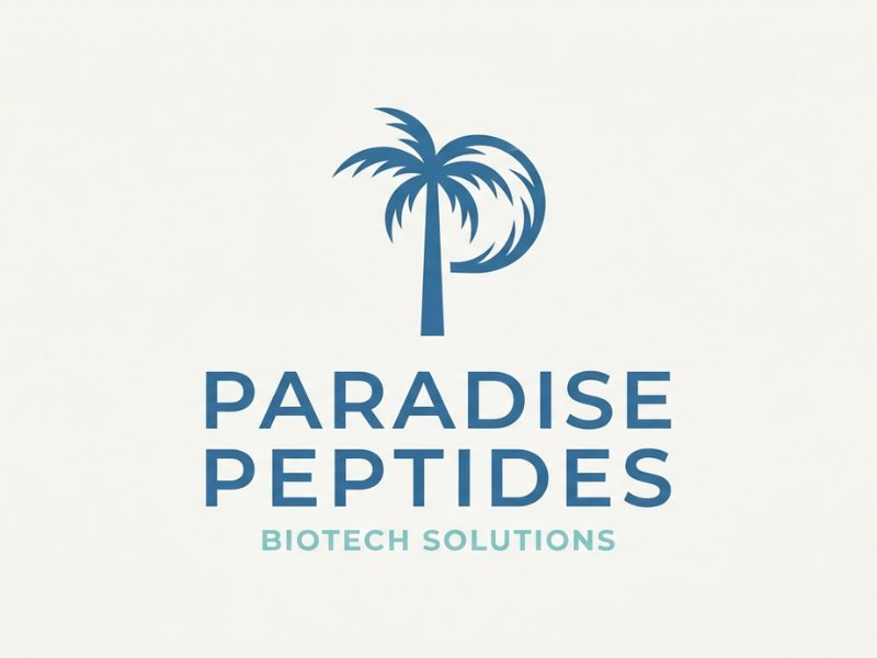 Paradise Peptides logo design by XenaArt