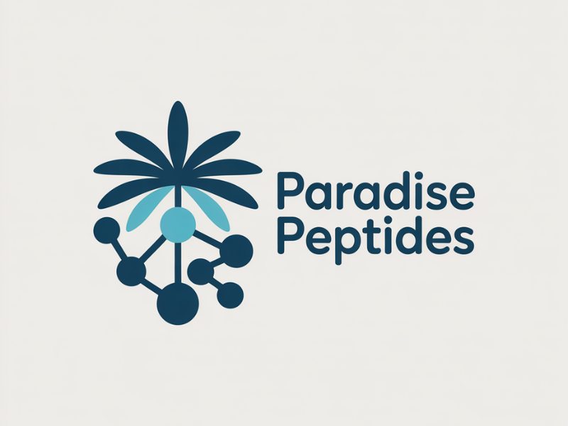 Paradise Peptides logo design by Lordede