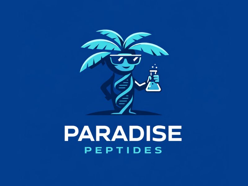 Paradise Peptides logo design by Ayamas