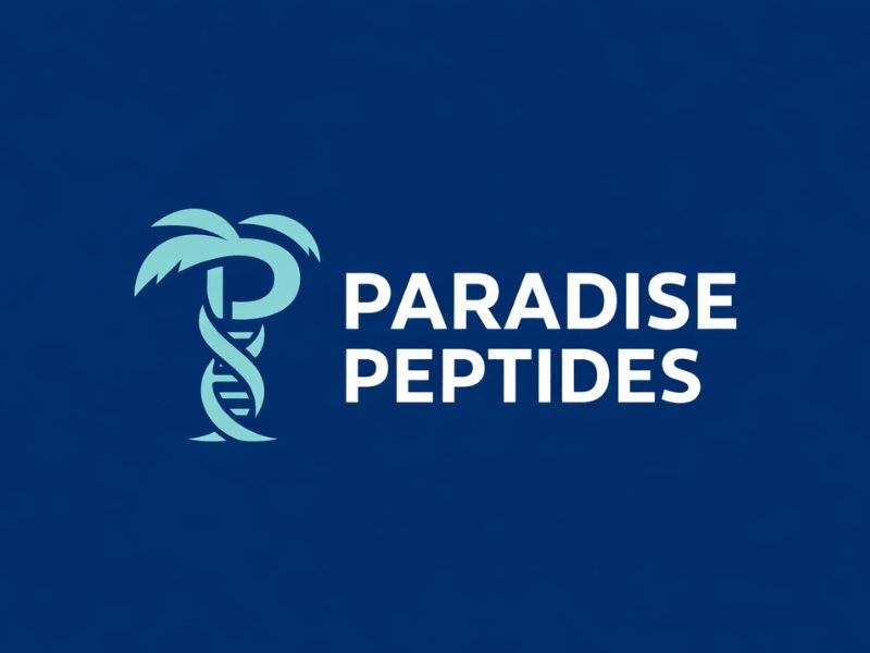 Paradise Peptides logo design by Ayamas