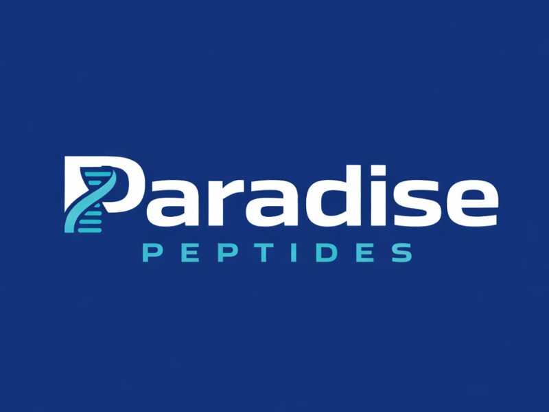 Paradise Peptides logo design by joni