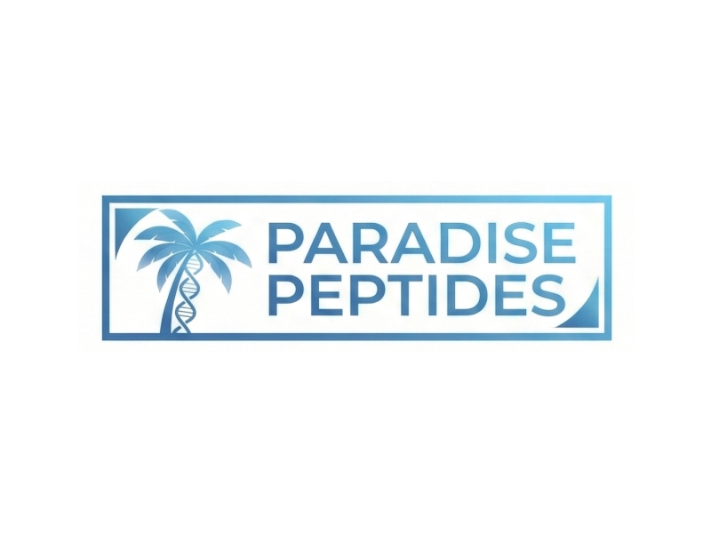 Paradise Peptides logo design by Octavino