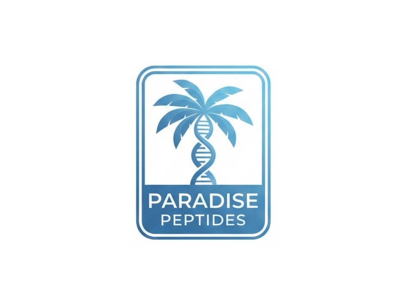 Paradise Peptides logo design by Octavino