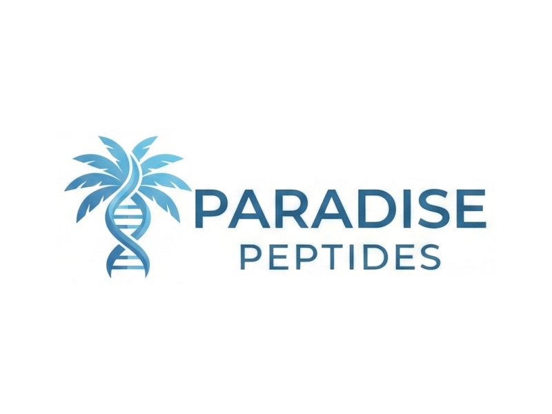 Paradise Peptides logo design by Octavino