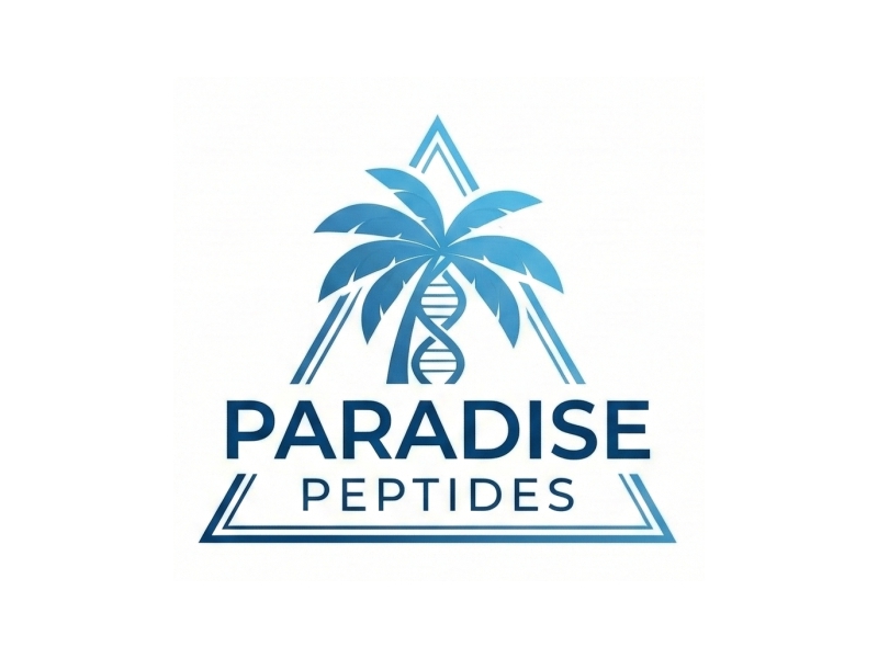 Paradise Peptides logo design by Octavino
